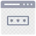 Senha da web  Ícone