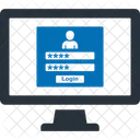 Senha Login Login Senha Ícone