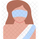 Ladyjustice Simbolo Personificacao Legal Ícone