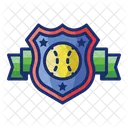 Senior Circuit Baseball Shield Baseball Medal アイコン