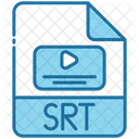 Srt Extension De Archivo Formato De Archivo Icono