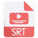 Srt Extension De Archivo Formato De Archivo Icono