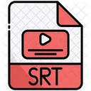 Srt Extension De Archivo Formato De Archivo Icono