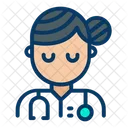 Senora Doctor Profesion Icon