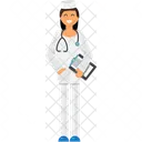 Senora Doctora Doctor Medico Icono