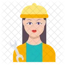 Trabajador Ingeniero Herramientas Icono