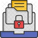 Sensitive Information Folder Lock Data Icon