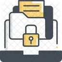 Sensitive Information Folder Lock Data Icon