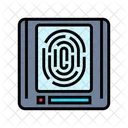 Sensor Biometrico Impressao Digital Ícone