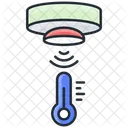 Sensor De Calor Detector De Humo Alarma De Humo Icono