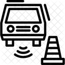Sensor De Estacionamento Sensor Ultrassonico Assistencia De Estacionamento Ícone