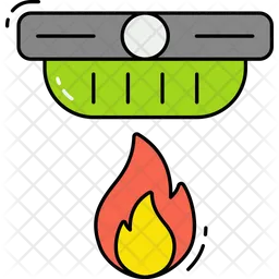 Sensor de incendio  Icono