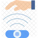 Sensor De Mano Antirrobo Biometrico Icono