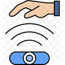 Sensor De Mano Antirrobo Biometrico Icono