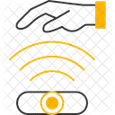 Sensor De Mano Antirrobo Biometrico Icono