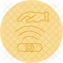 Sensor De Mano Antirrobo Biometrico Icono