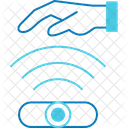 Sensor De Mano Antirrobo Biometrico Icono