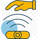 Sensor De Mano Antirrobo Biometrico Icono