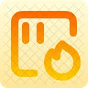 Sensor Fire Sign Protection Icon