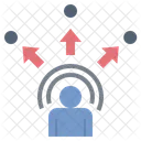 Sensorik Tracking Technologie Symbol