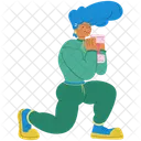 Sentadilla dividida  Icono