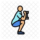 Copa Sentadillas Fitness Icono