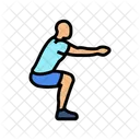 Sentadillas Fitness Ejercicio Icono
