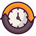 Sentido Horario Tempo Restante Tempo Passando Icon