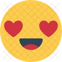 Sentimientos Del Corazon Amoroso Sonriente Icono