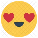 Sentimientos Del Corazon Amoroso Sonriente Icono