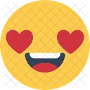 Sentimientos Del Corazon Amoroso Sonriente Icono