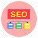 Seo、検索エンジン最適化、最適化ネットワーク アイコン