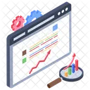 Seo Evaluation Seo Visualization Seo Analytics Icon