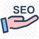 Seo Hand Optimization Icon