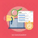 Seo Management Time Icon