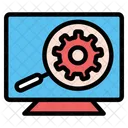 Seo Engine Loupe Icon