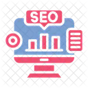 Seo Search Engine Optimization Monitor Icon