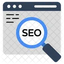 SEO Otimizacao De Mecanismos De Busca Analise De SEO Ícone