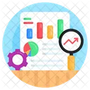 Datenanalyse Datenuberwachung SEO Bericht Icon