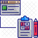 Comptabilite Calcul De Referencement Planification De Referencement Icône