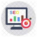 Seo Chart Seo Graph Seo Analytics Icon