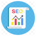 Seo Chart Seo Graph Seo Analytics Icon