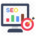 Seo Chart Seo Graph Seo Analytics Icon