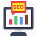 Seo Chart Seo Graph Seo Analytics Icon