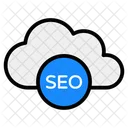 SEO Cloud Cloud Optimierung Suchmaschinenoptimierung Symbol