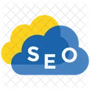 Seo Cloud Service Solution Icon