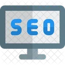 Computador SEO Desktop SEO SEO On Line Ícone