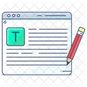 Article Writing Writing Content Writing Icon