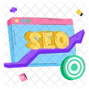 Crecimiento SEO Objetivo SEO Objetivo SEO Icono