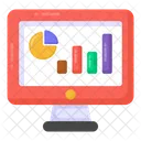 Online Analytics Online Statistics Online Infographic Icon